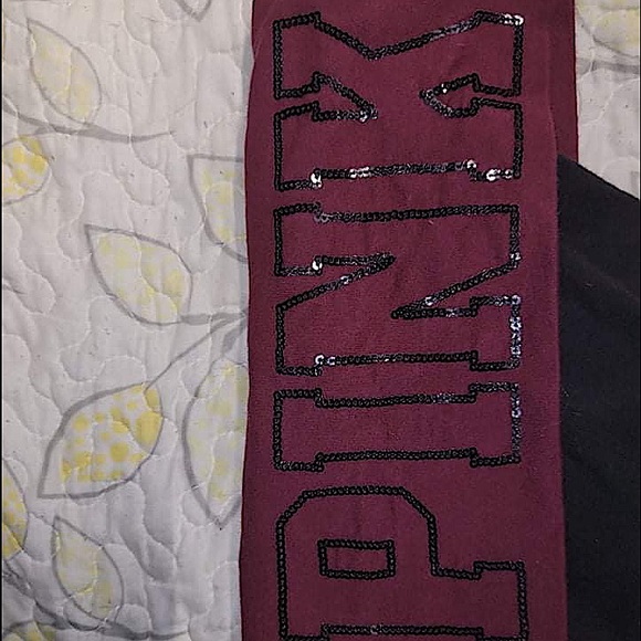 💓 Pink name brand leggings with sequins 💓 - Picture 3 of 3